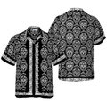 Mexican Sugar Skull On Black Hawaiian Shirt
