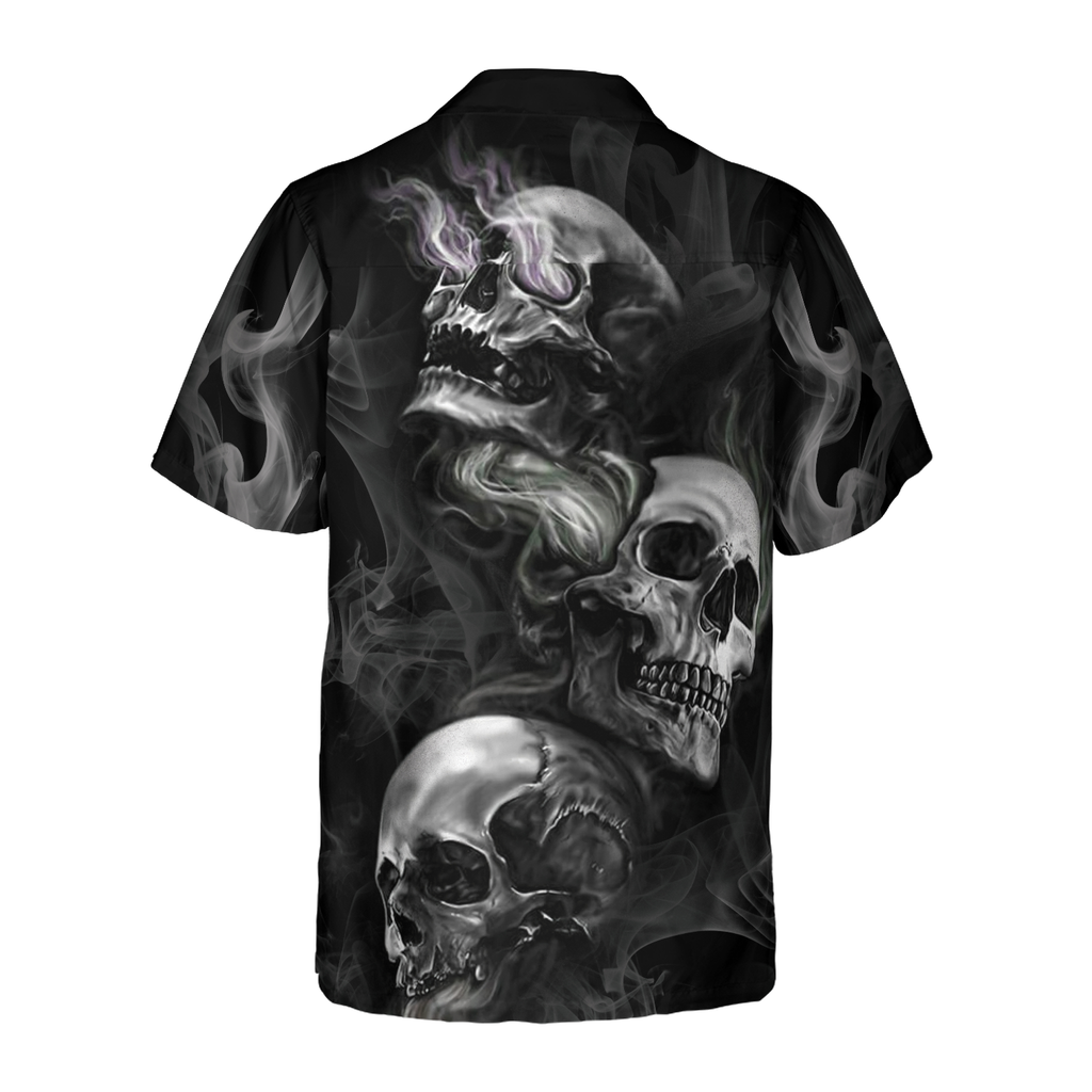 Luxury Skull Smoke Hawaiian Shirt