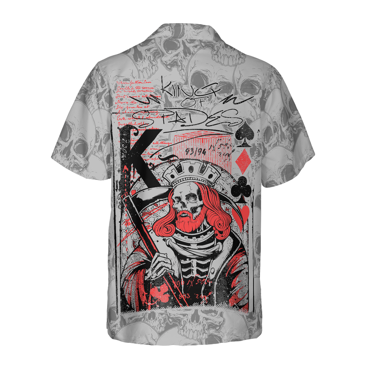 Skull King Spades Skull Hawaiian Shirt, Best Skull Shirt For Men And Women