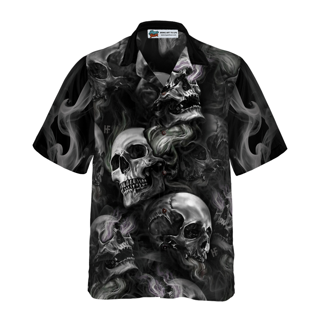 Luxury Skull Smoke V2 Hawaiian Shirt