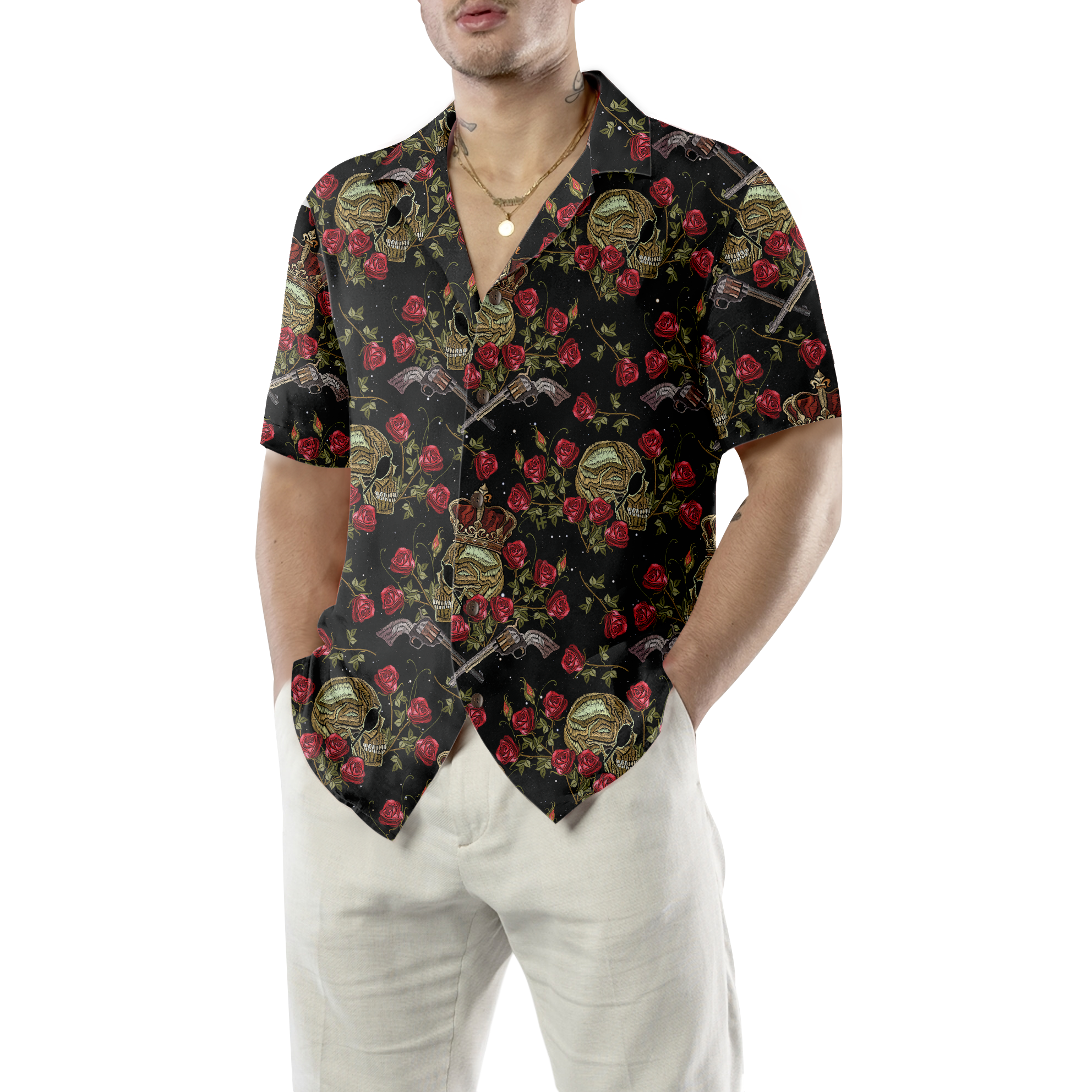 King Of Pirates In Crown Hawaiian Shirt